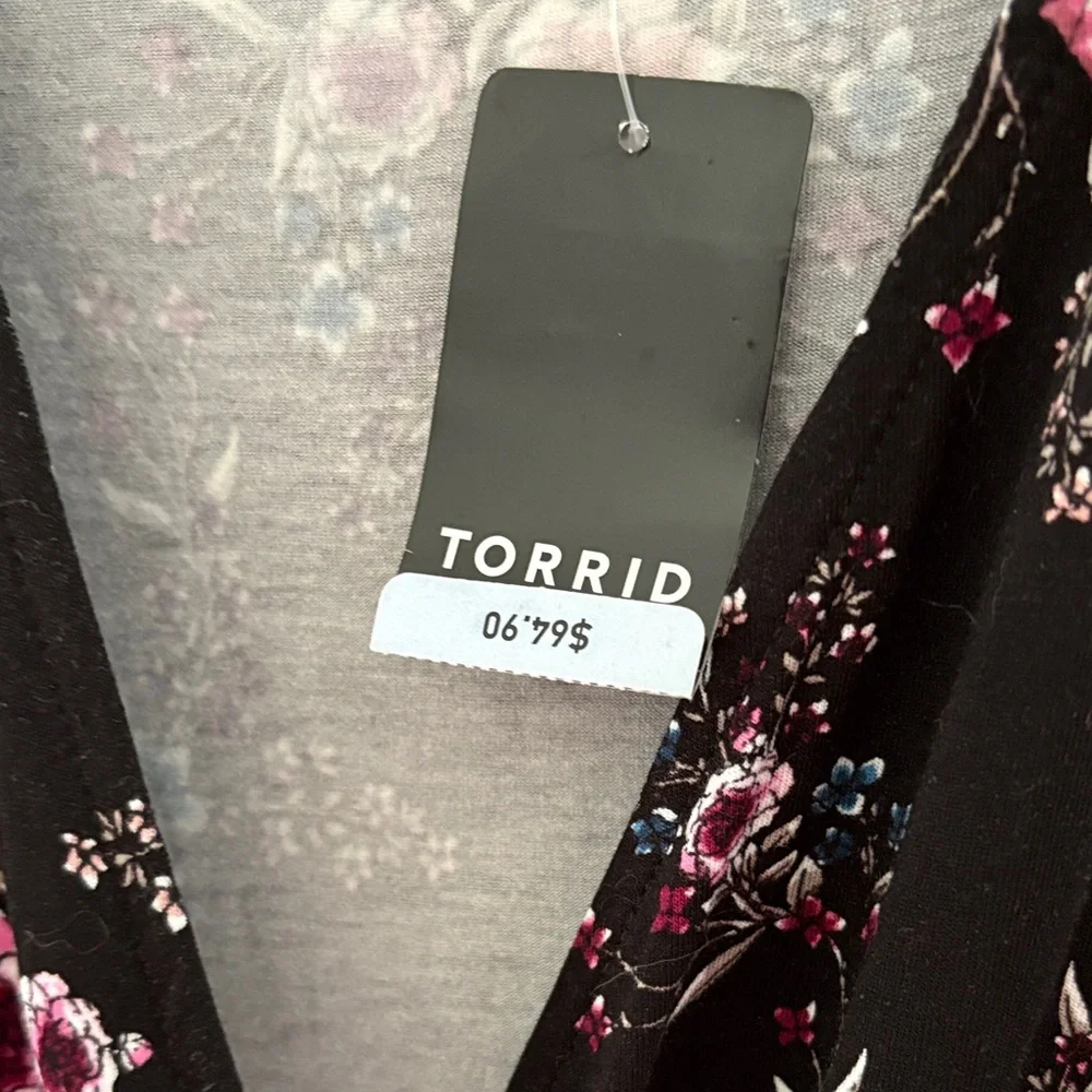 Torrid Mini Jersey Wrap Dress - Picture 3 of 9